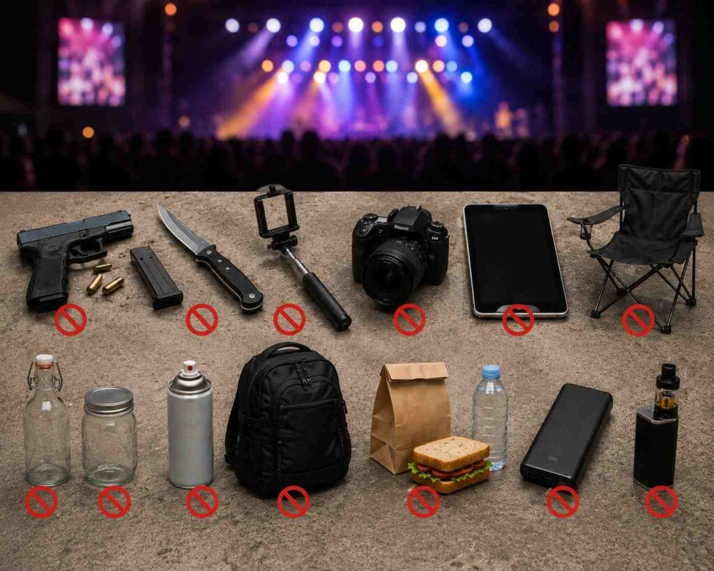 What Not to Bring to a Concert What Not to Bring to a Concert